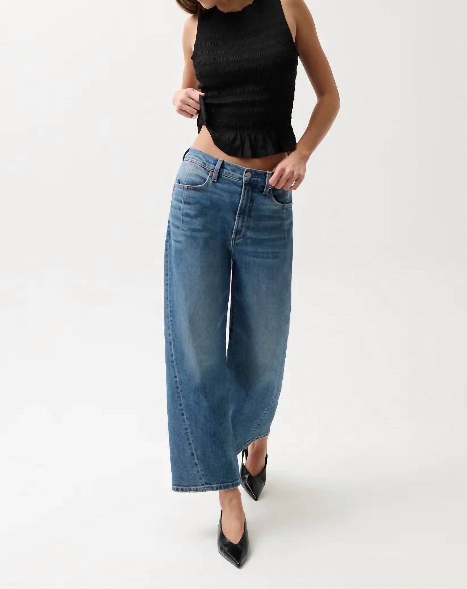 Pistola - Kyra High Rise Bowed Leg Jeans