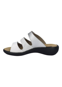 Romika USA Women's Ibiza 10 Leather Slip-on Sandals in white - women's sandal - alternate view
