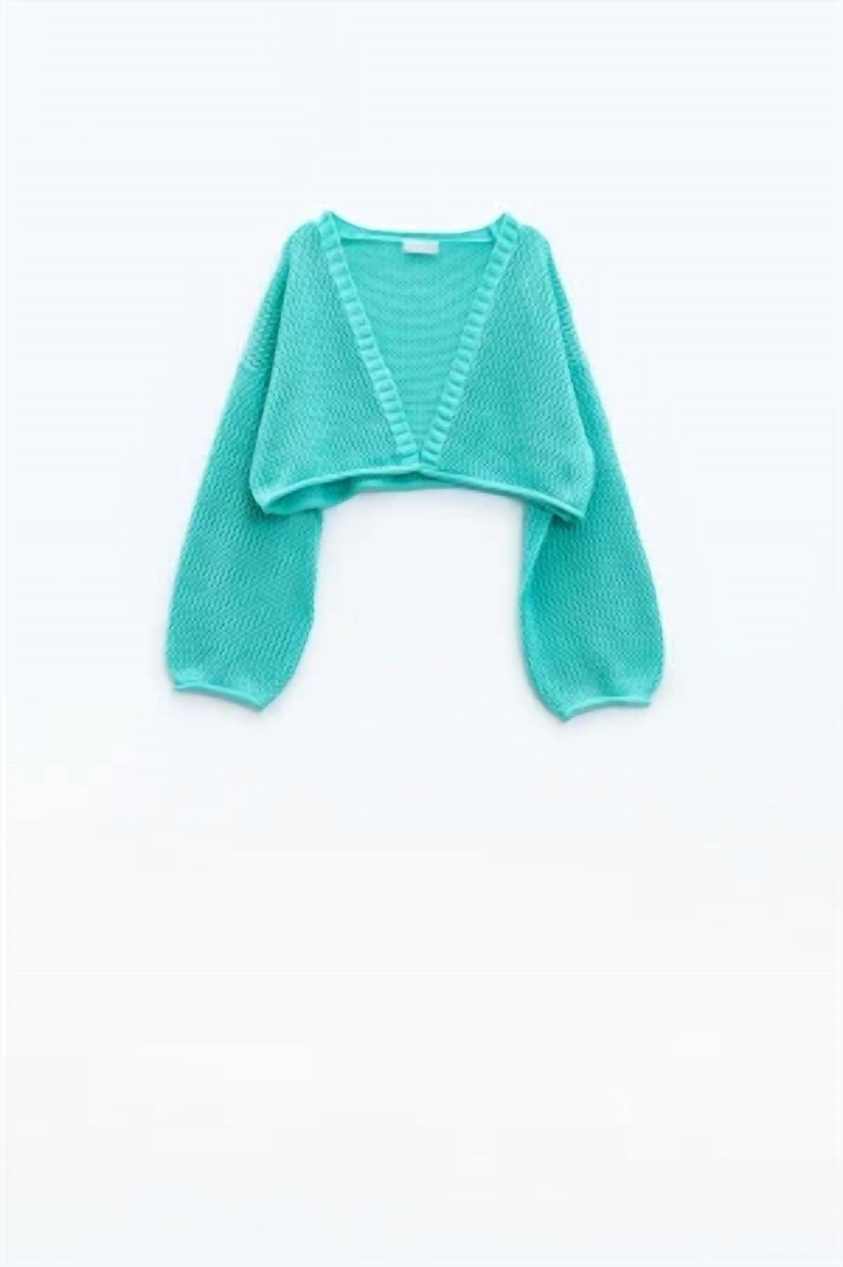 Q2 - Women's Crochet Basic Cropped Cardigan