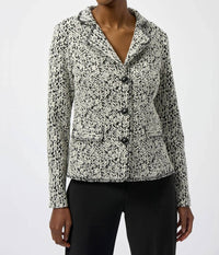 Joseph Ribkoff - Abstract Jacquard Blazer Jacket