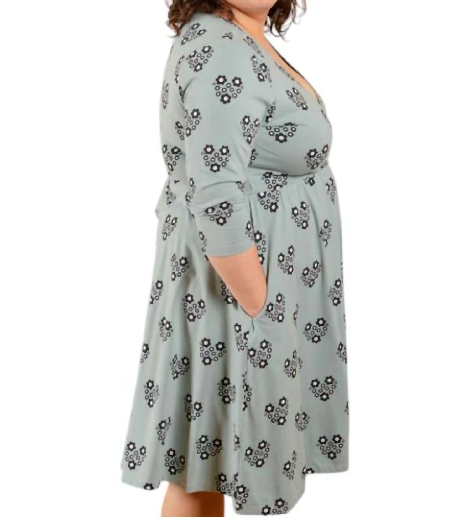 Mata Traders - Callie Long Sleeve Wrap Dress