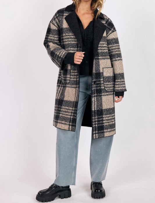 Sage The Label - Sabrina Double Faced Plaid Coat
