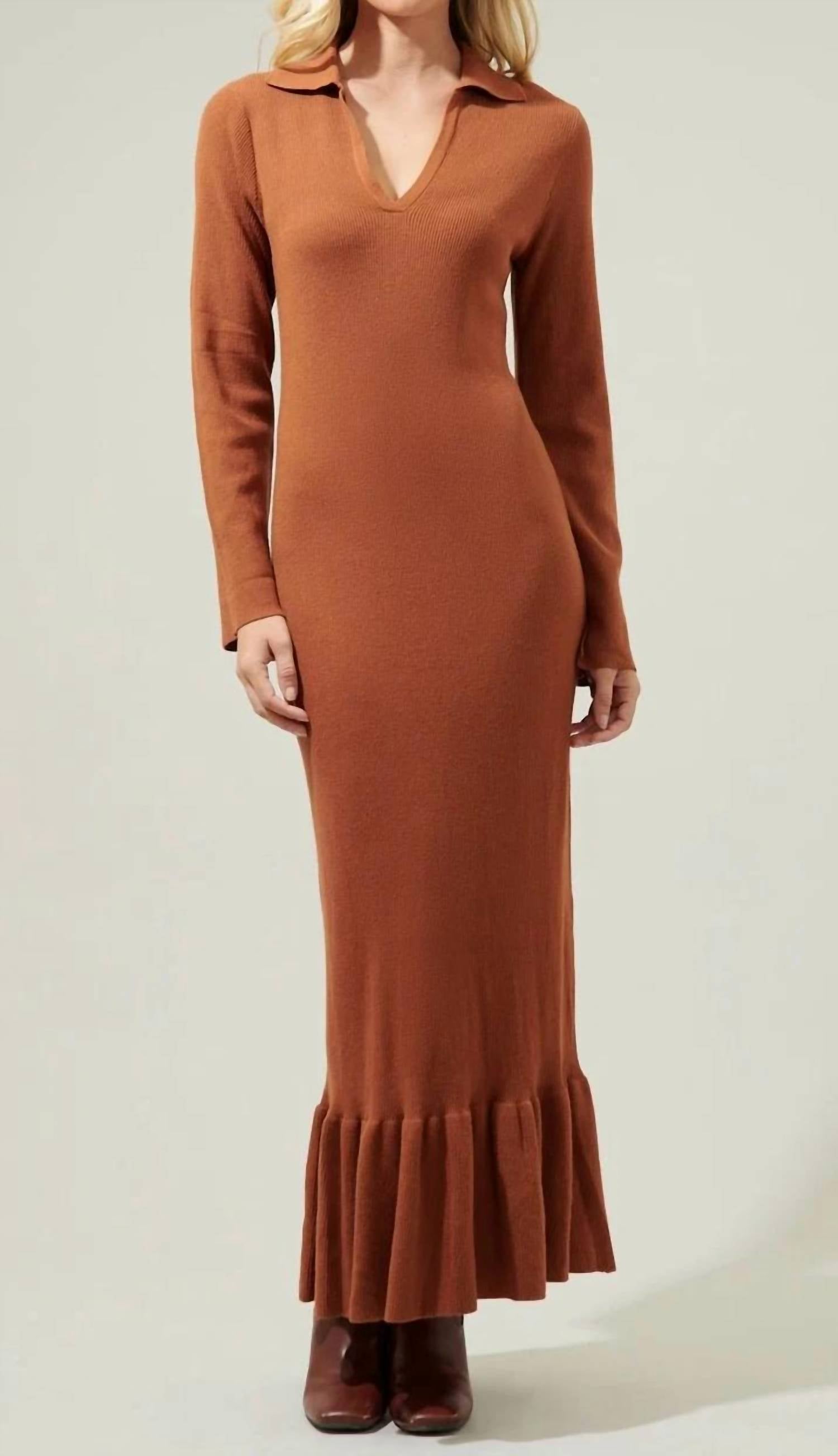 Sugarlips - Cinnamon Sweater Maxi Dress