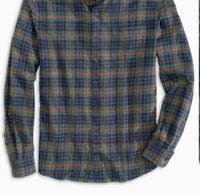 JOHNNIE-O Sheridan Flannel Button Down Shirt in pine - men's shirt