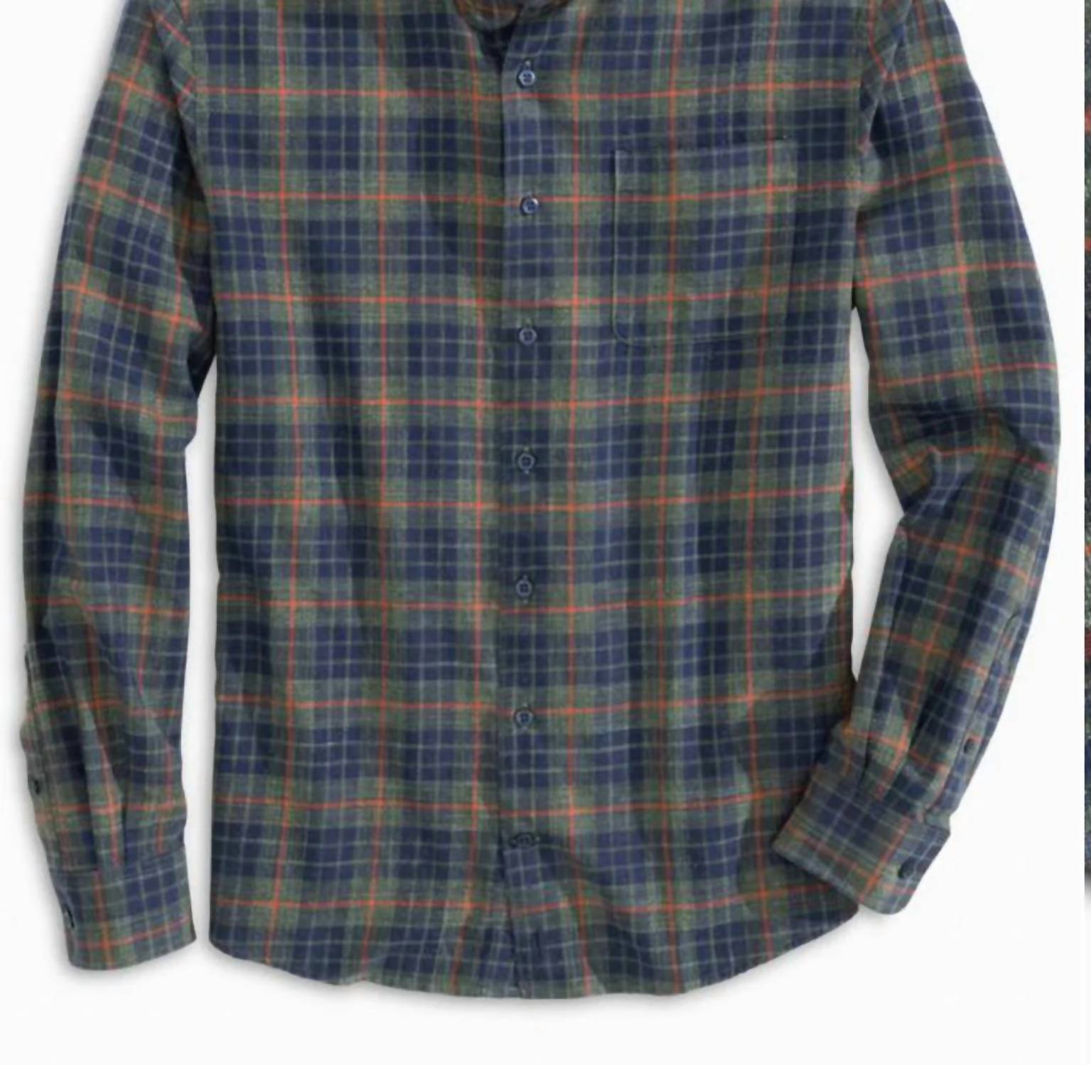 JOHNNIE-O Sheridan Flannel Button Down Shirt in pine - men's shirt
