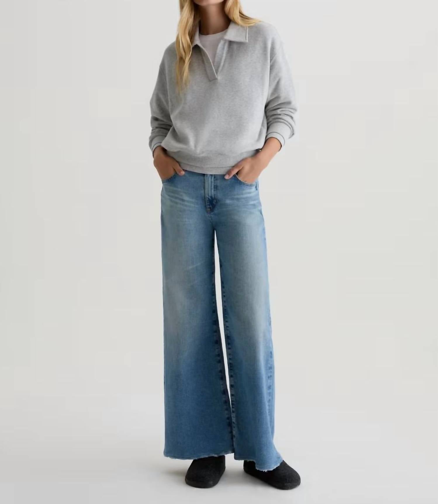 AG Jeans SAIGE WIDE LEG JEAN in western front - women's jeans