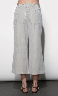 Greylin - Alice Canvas Stripe Wide Leg Culottes Pants