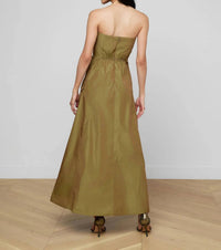 L'Agence - Nessa Strapless Midi Dress
