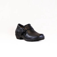 Ros Hommerson Women's Eliot Leather Loafer in black - women's flats - detail view