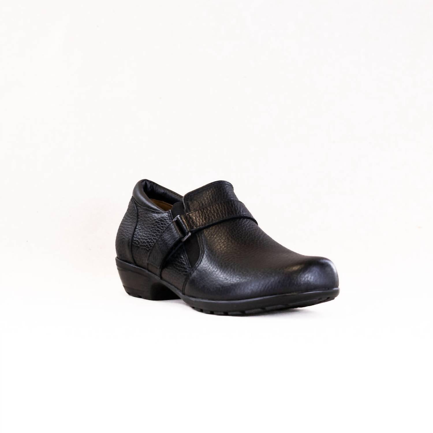 Ros Hommerson Women's Eliot Leather Loafer in black - women's flats - detail view