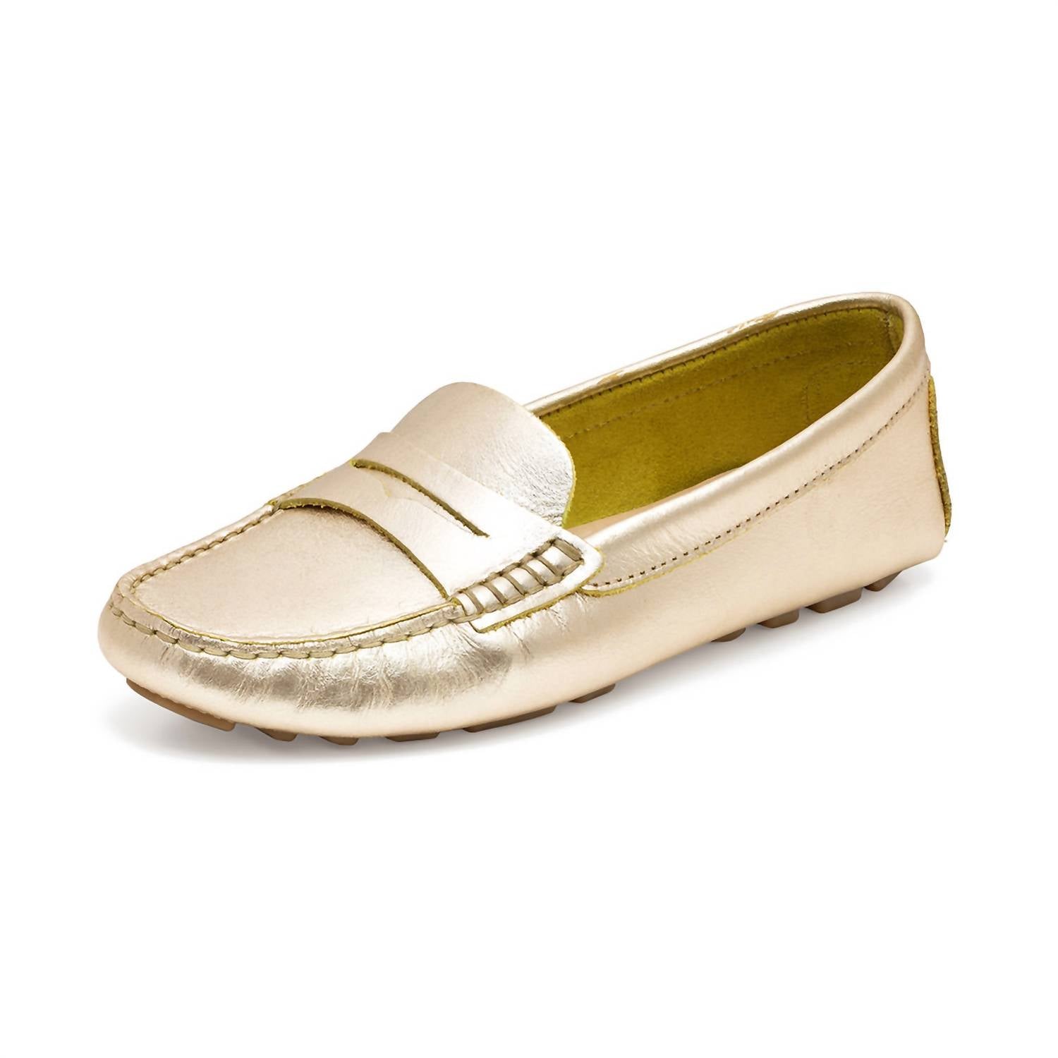 CHARLESTON SHOE CO. Women's Rio Loafer Flats in gold - women's flats