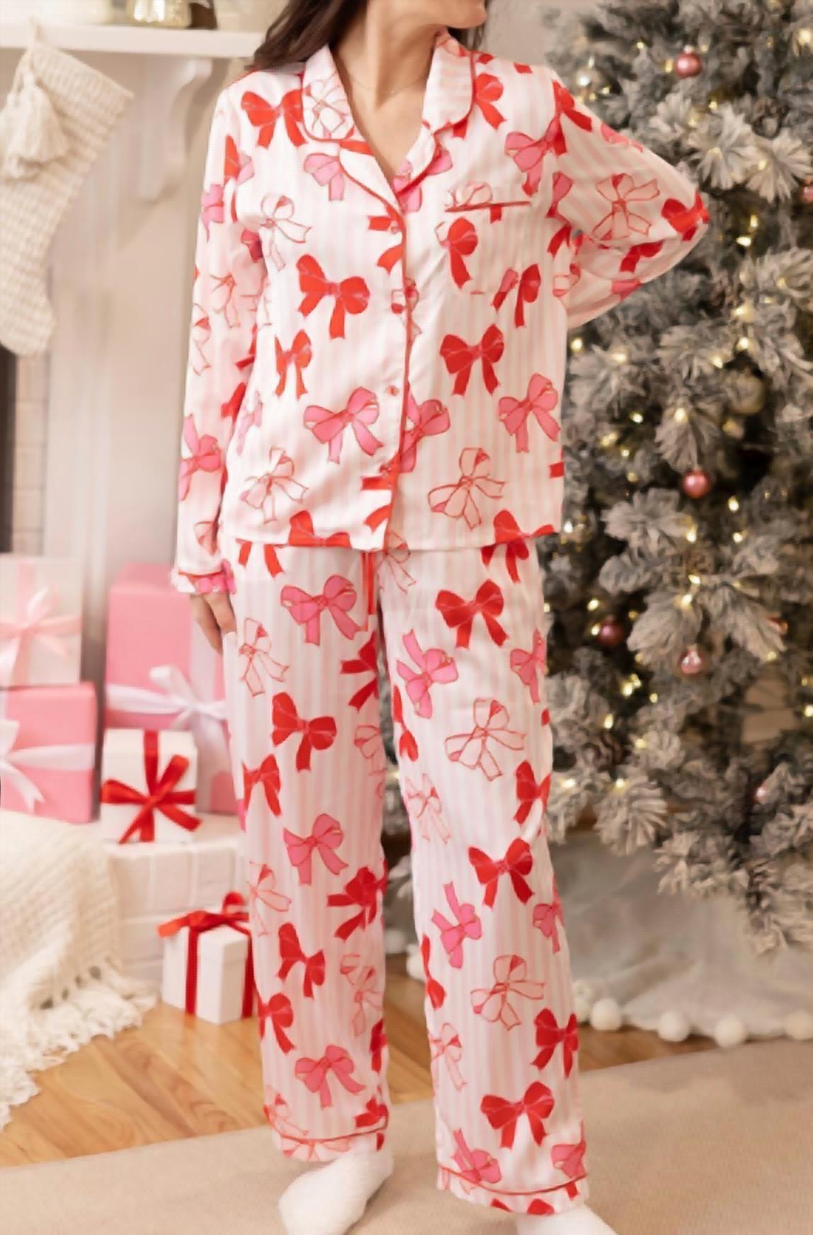Mary Square - More The Merrier With Bows - Pajama Set