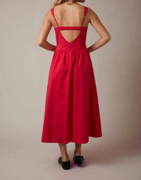 Le Lis - Sleeveless Bustier Poplin Midi Dress