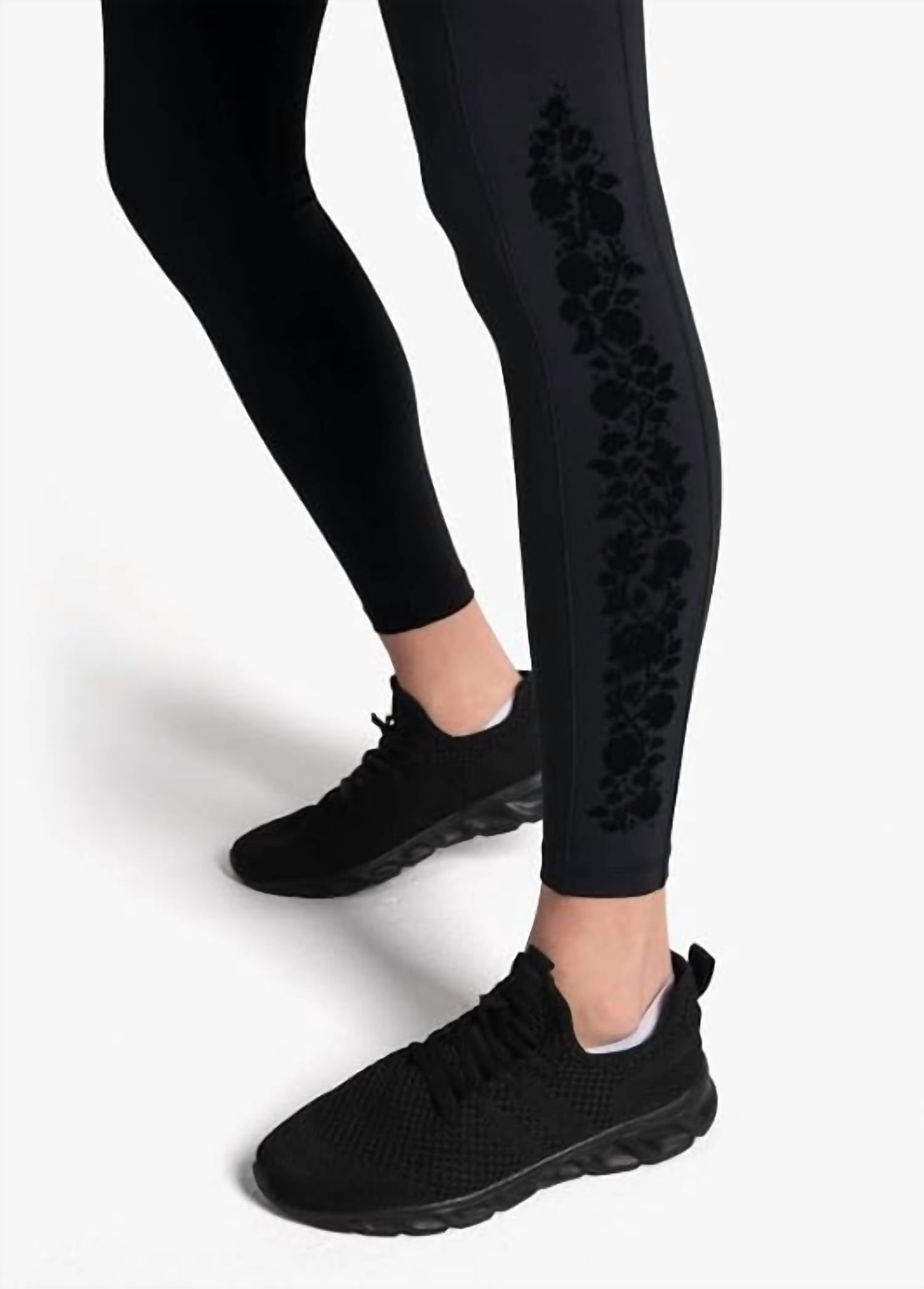 LOLE Step Up Ankle Leggings in mandala black - women's pants - view 4