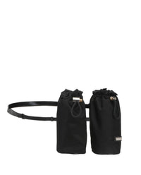 Salvatore Ferragamo Women's Double-bottle Belt Bag in black - women's bag - detail view