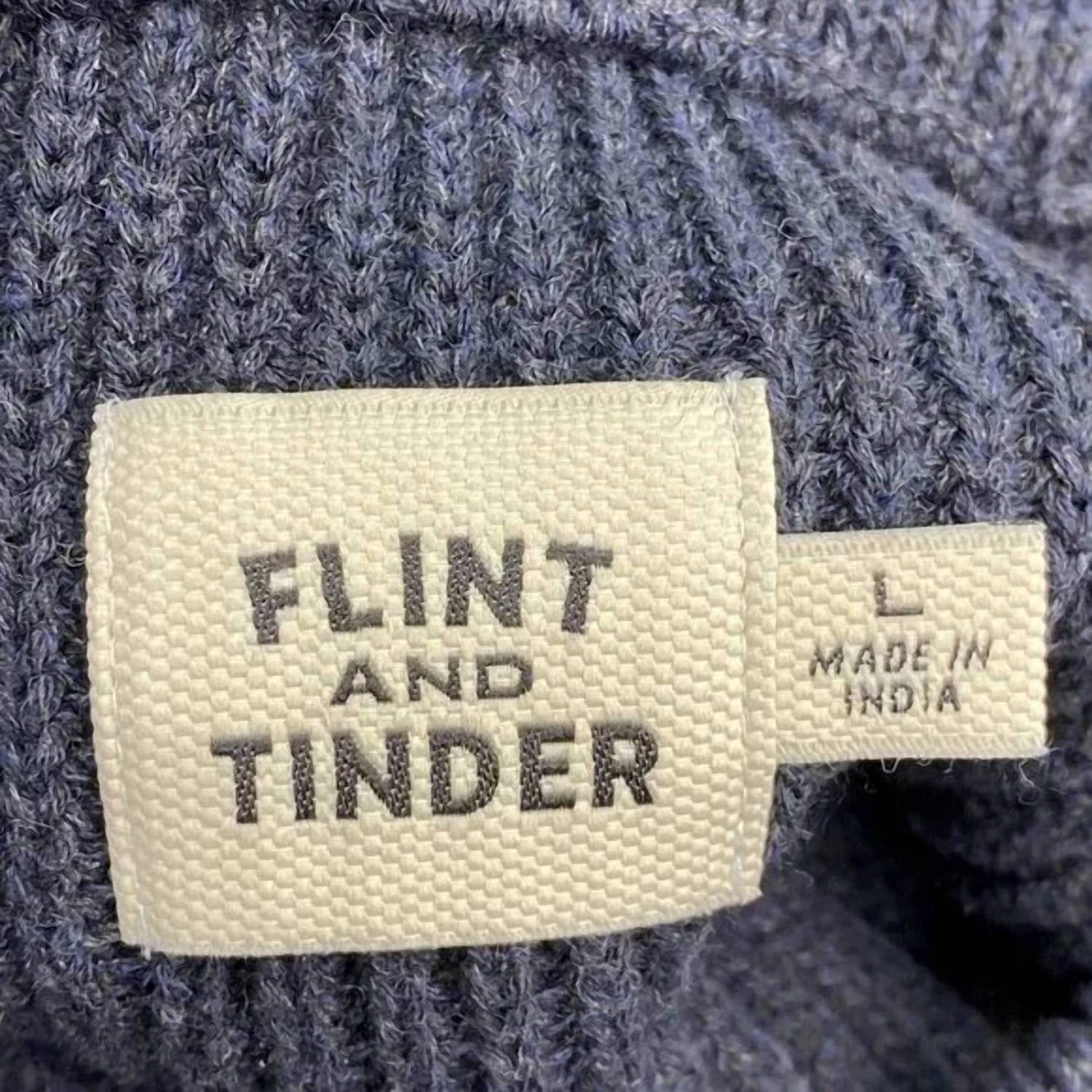 Flint and Tinder Men’s Ribbed Crewneck Sweater in blue - men's sweater - view 8