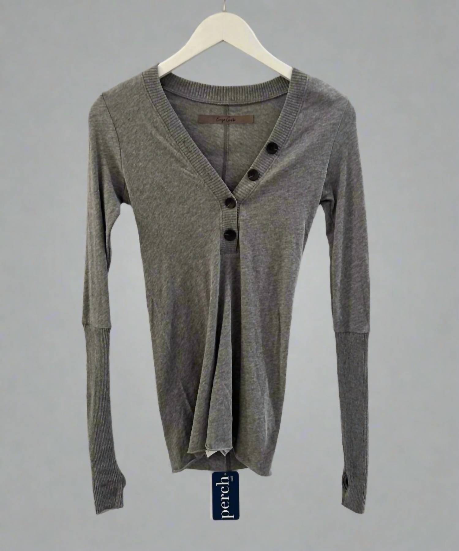 Enza Costa - Women's Cashmere Cuffed Henley Top
