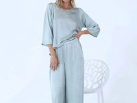 Pj Harlow - Mo Satin Wide Leg Pants