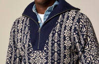 J.Crew - Fair Isle Lambswool Half-zip Sweater