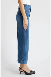 Frame - Seamed Wide Leg Trouser Jean