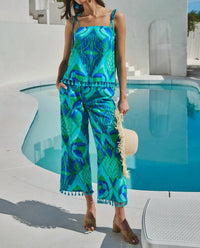 Sugarlips - Women's Blissy Tropical Flare Pants