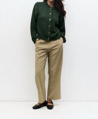 all : row Hannah Relaxed Cardigan in green - women's cardigan
