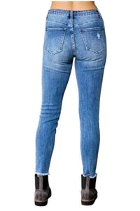 Tnr - Button Front Skinny Jeans