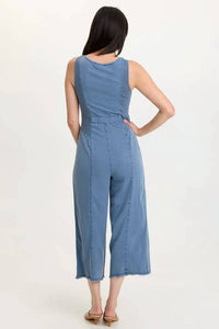 Xcvi - Linette Twill Zip-up V-neck Jumpsuit