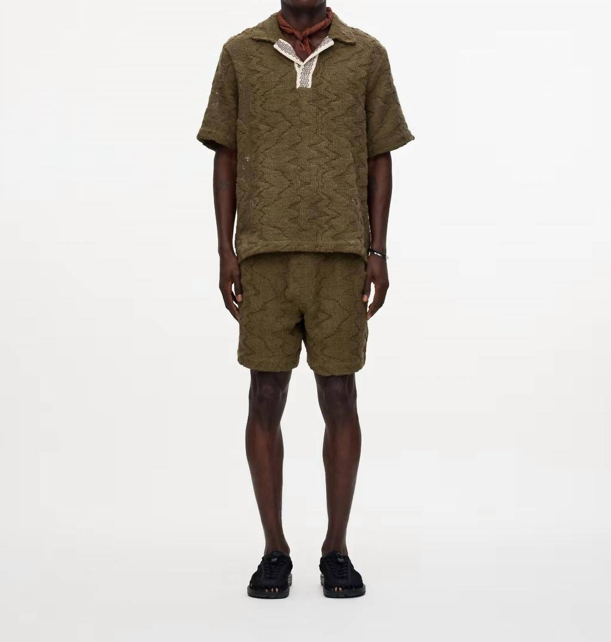 Oas - Pine Verve Palmer Crochet Shirt