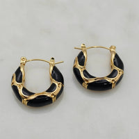 Xtraordinary - Women's Marble Huggies Earrings