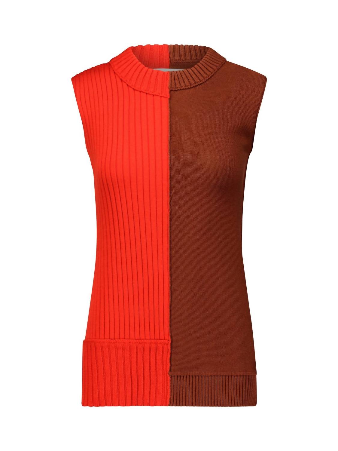 Marina Moscone - Women's Sleeveless Pullover Sweater Top