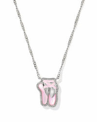 Kendra Scott Women's Ballet Short Pendant Necklace in silver blush mother of pearl - women's jewelry