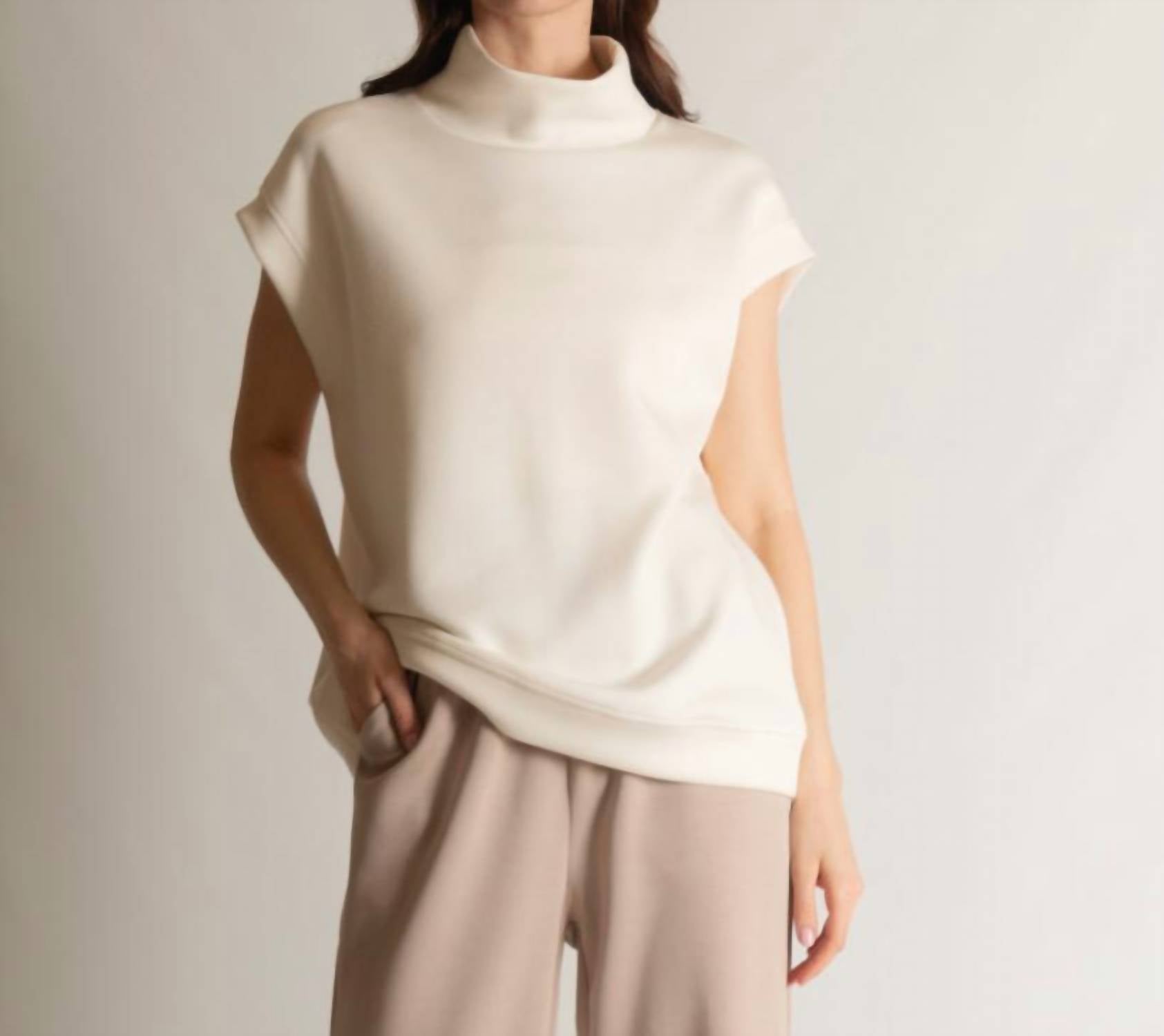 P.Cill - Elison Mock Neck Top