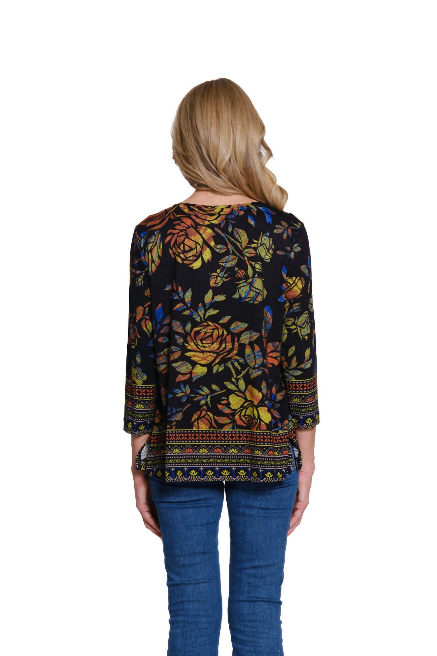 Multiples - Scoopneck Embellished Top