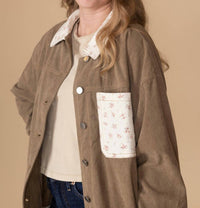 Le Lis - Finley Floral Corduroy Barn Jacket