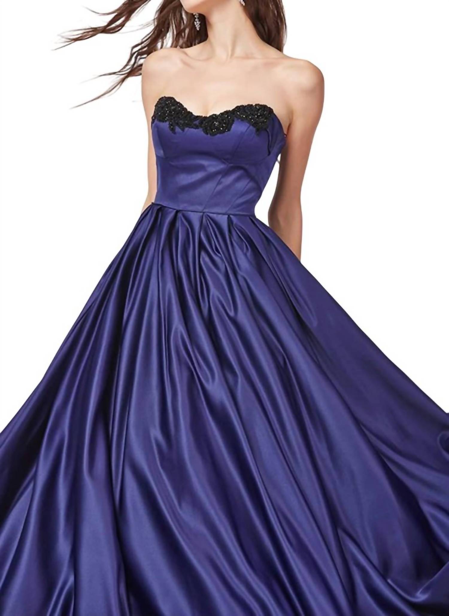 Angela & Alison - Satin Prom Dress