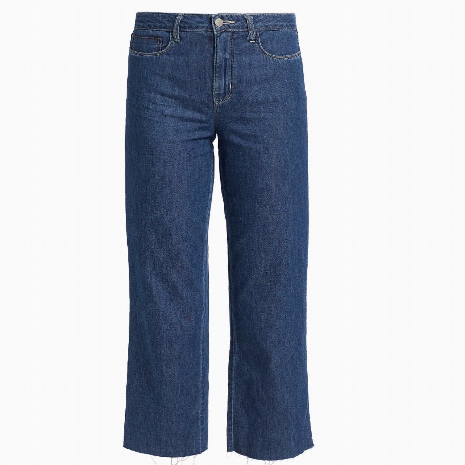 L'Agence Wanda Cropped Wide-leg Jeans in spokane - women's jeans - alternate view