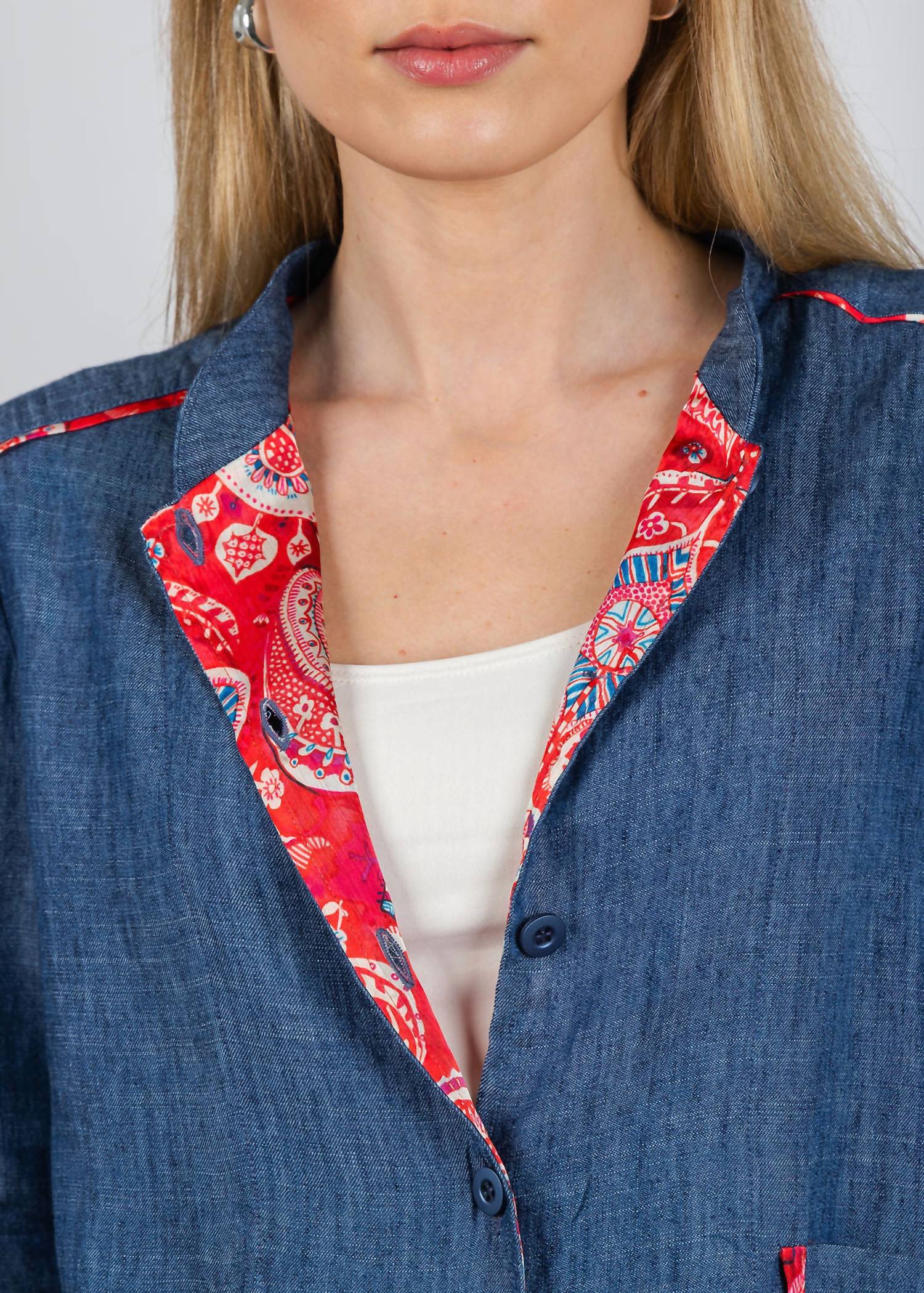 Aldo Martins - Janice Denim Button Front Jacket