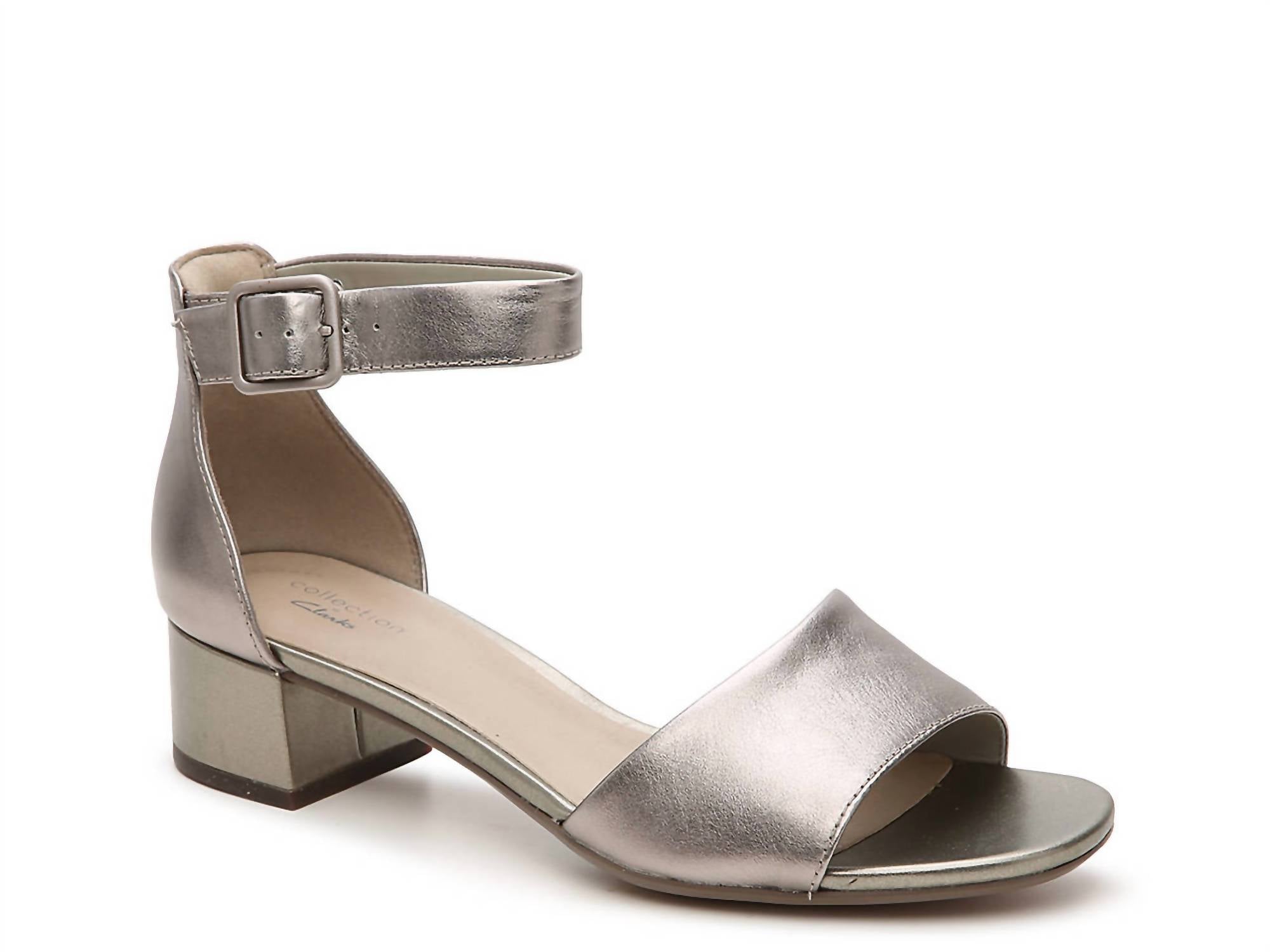 Clarks Women's Elisa Dedra Sandals in pewter - women's sandal