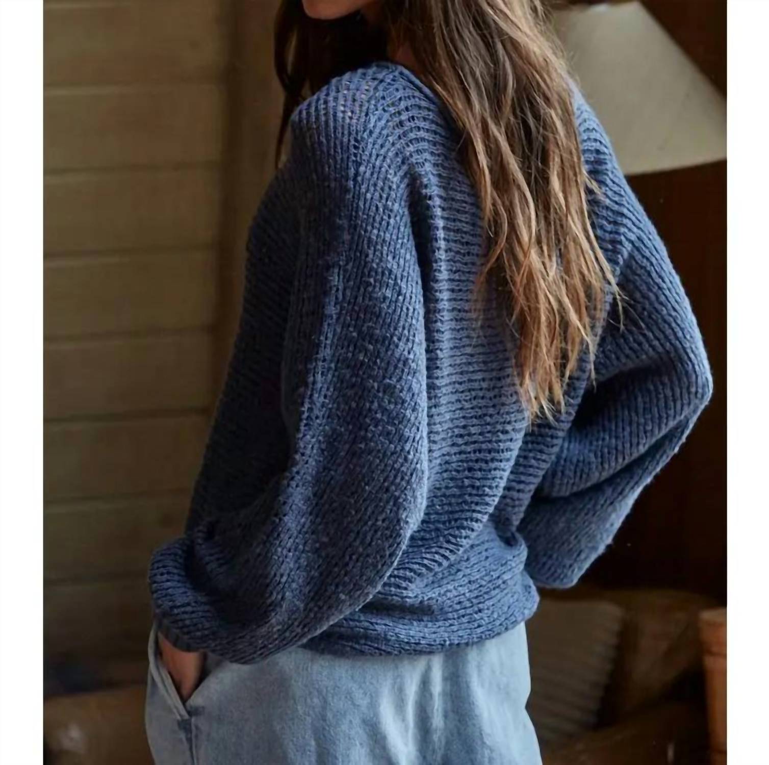By Together - Women's Sweater Knit Crochet Top