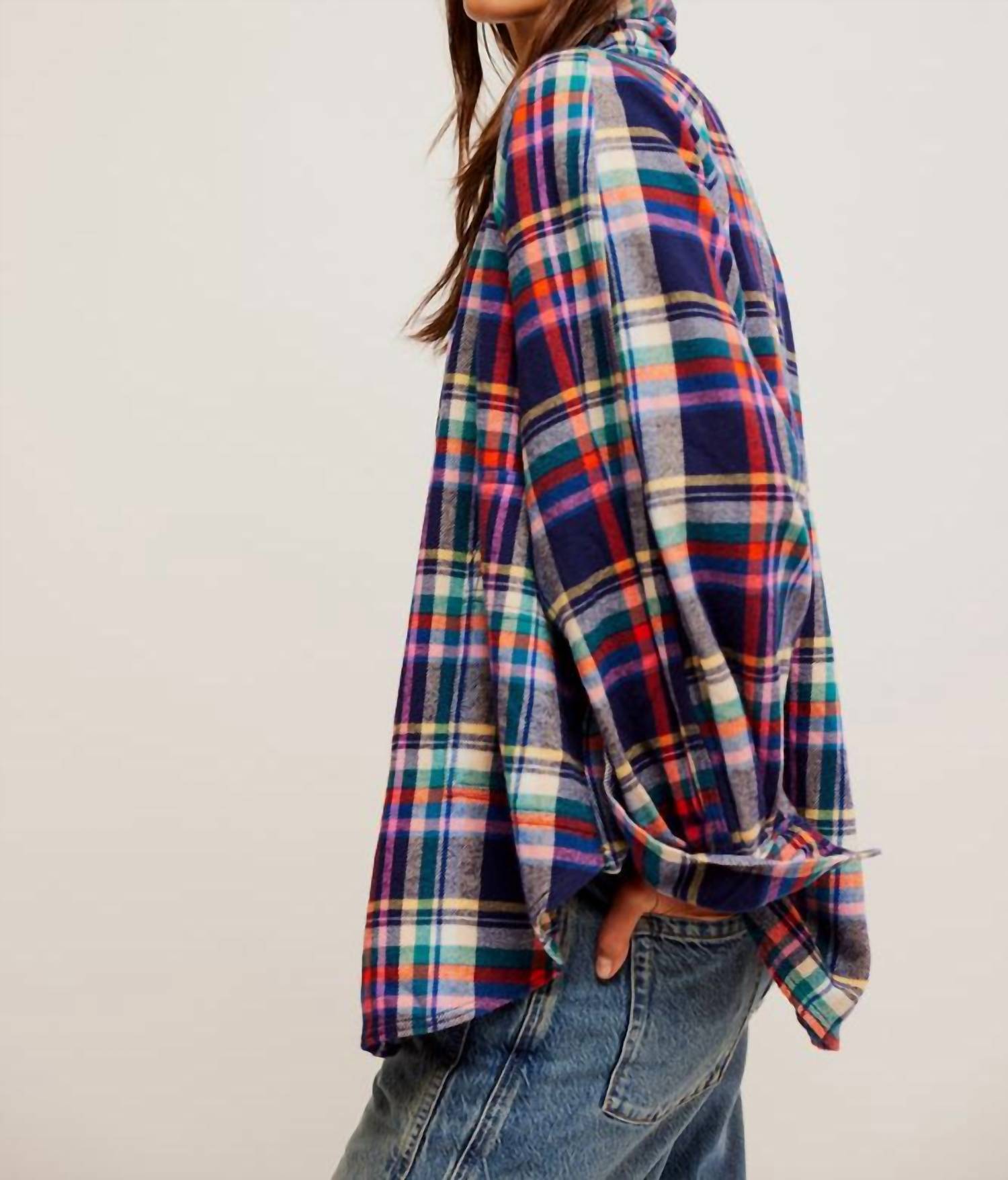 Free People - Women's Long Sleeve Girl Meets Boy Plaid Shirt