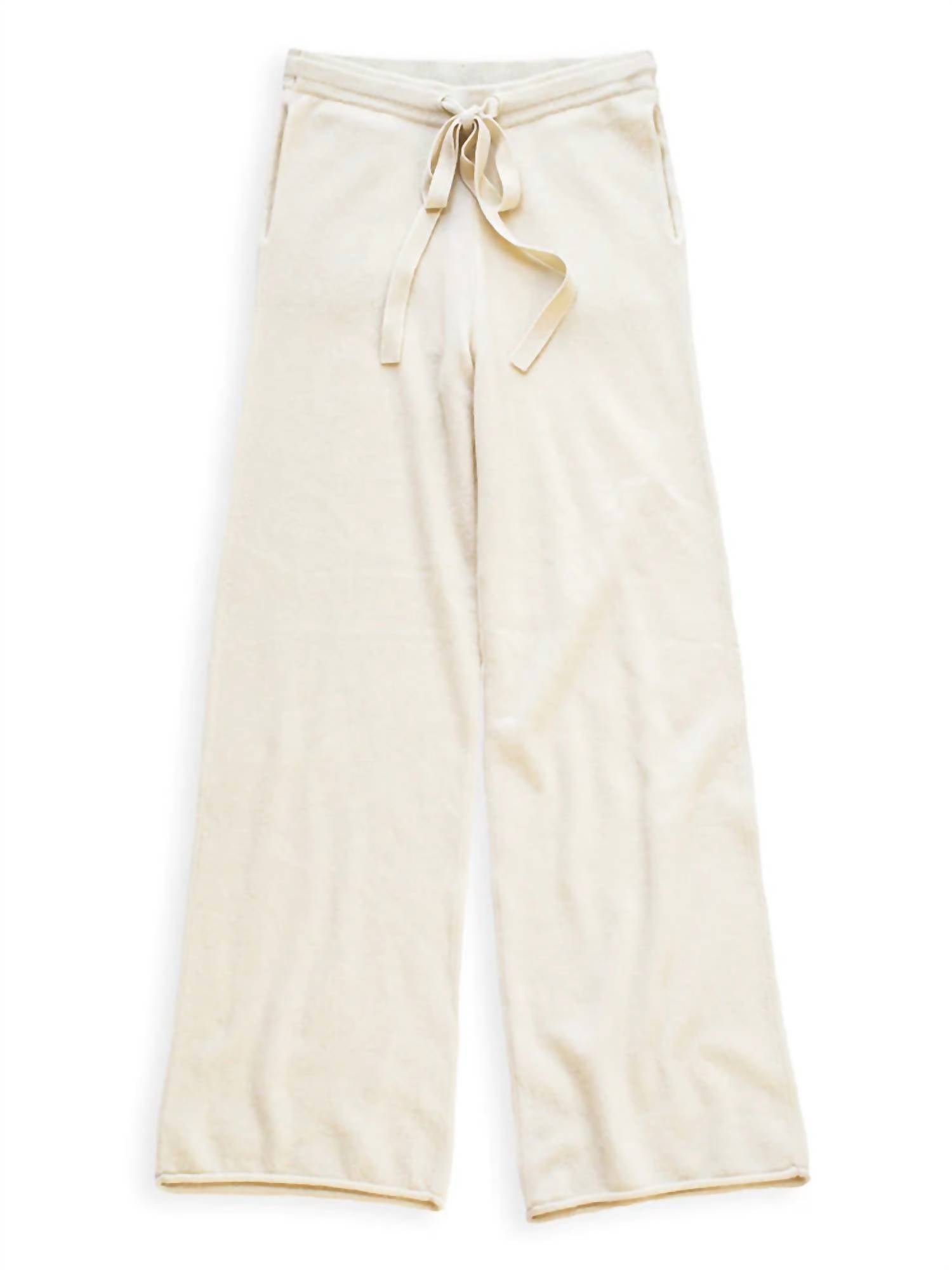 Lingua Franca - Women's Cashmere Wide Leg Pant