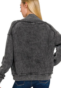 ZENANA Livin' on the Edge Jacket in black - women's jacket - alternate view