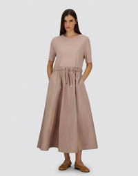 Herno - Glam Knit Tafetta Dress