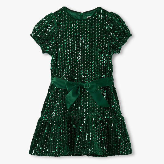 Hatley - Girl's Sequins Velvet Mini Dress