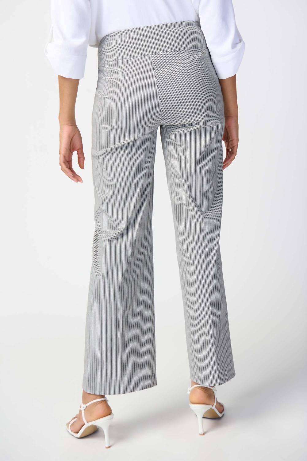 Joseph Ribkoff - Vertical Striped Wide Leg Pants