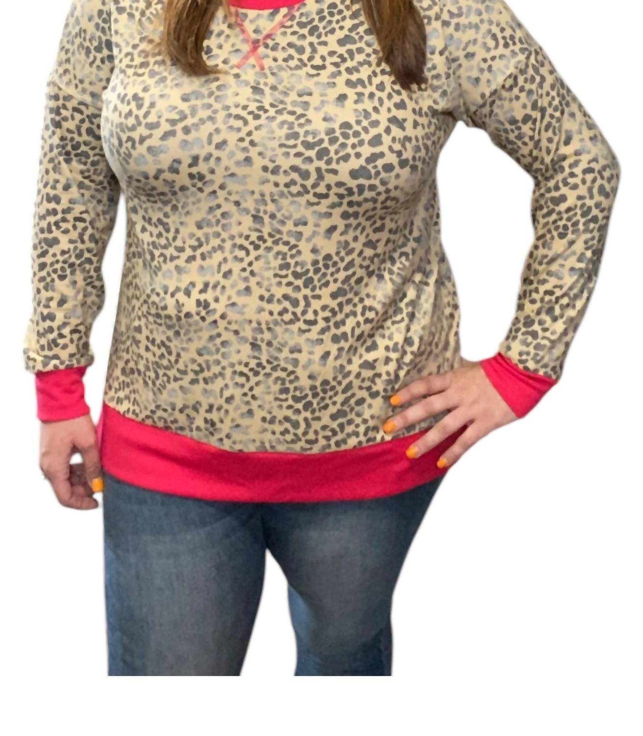 Honeyme - Cheetah Weekender Top