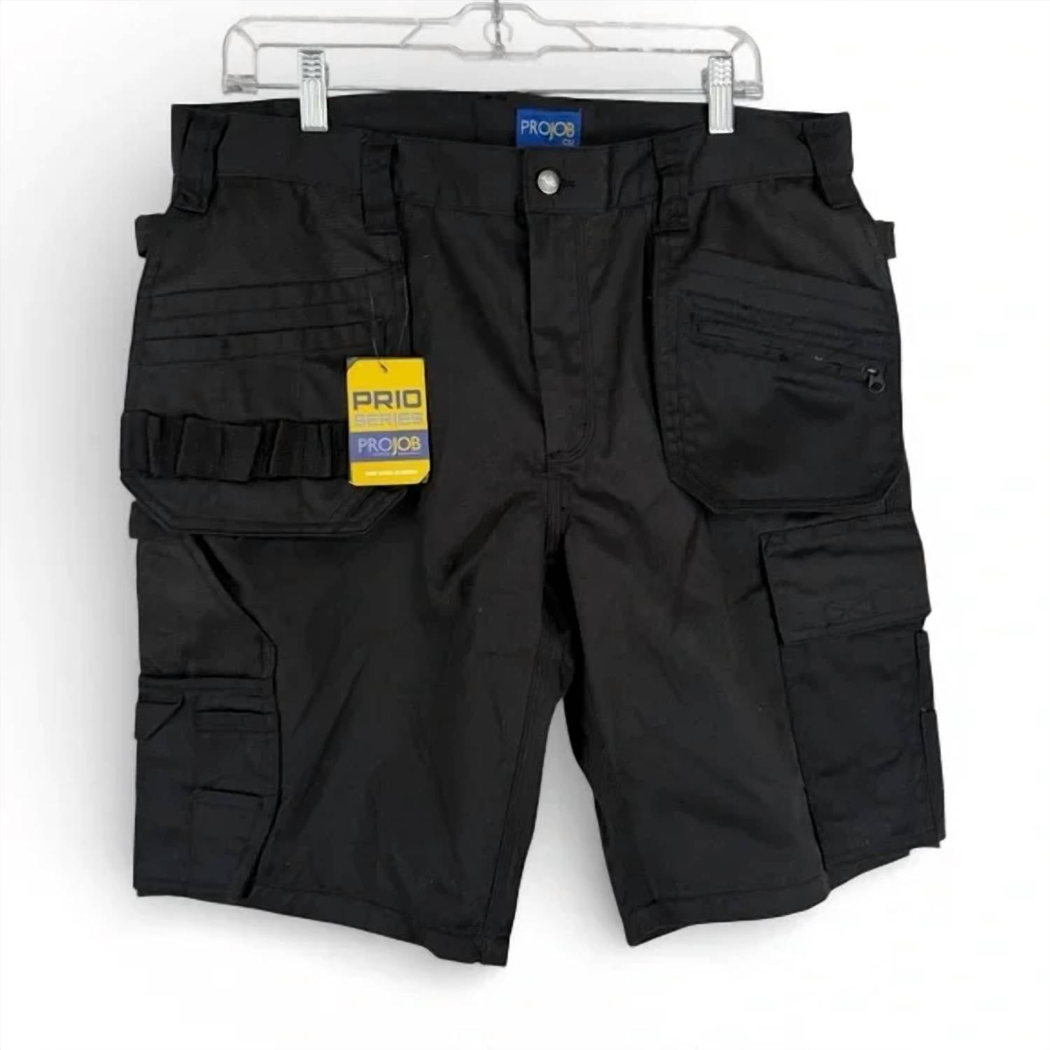 Projob Men's Holster Utility Work Shorts in black - men's shorts - detail view