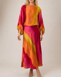 Kld. Signature - Salsa Satin Ombre Skirt Set