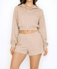 Knit Riot - Cove Crop Zip Hoodie